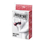 Наручники Anonymo #0106, велюр, красные, 24 см