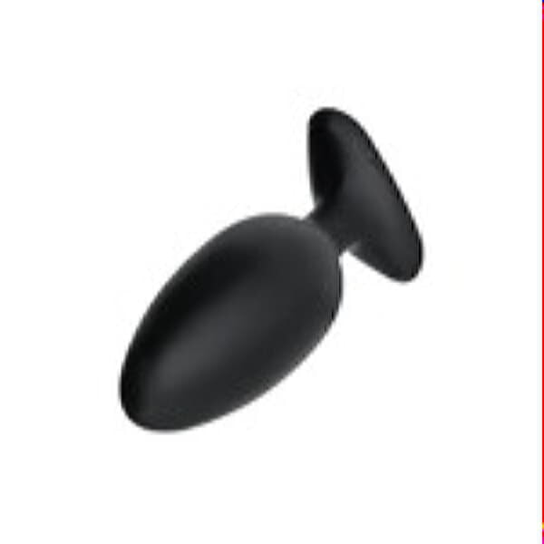 Анальная втулка LOVENSE Hush 2 (M), силикон, черная, 13,5 см