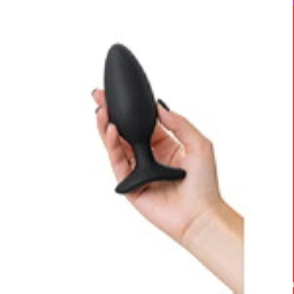 Анальная втулка LOVENSE Hush 2 (M), силикон, черная, 13,5 см