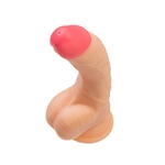 Реалистичный фаллоимитатор RealStick Nude Nash, PVC, телесный, 18 см